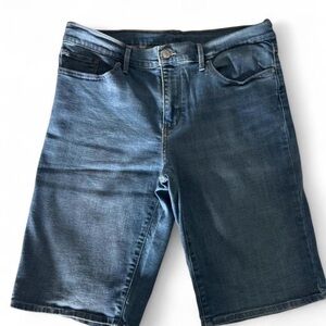 Levi's Women’s Washed Blue Denim Shorts